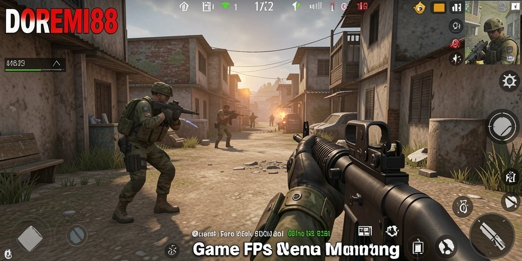 Tampilan menarik dari gameplay DOREMI88 dalam pertempuran FPS.