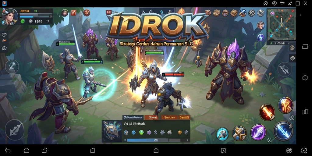 Tampilan gameplay IDROK dengan elemen strategi yang menarik.