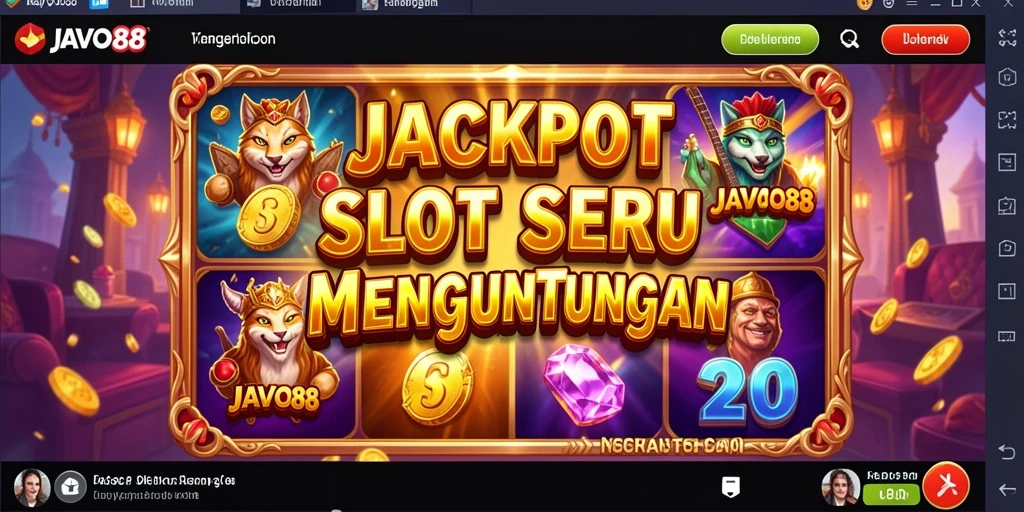 Screenshot gameplay JAVO88 menampilkan berbagai tema Slot yang menarik.