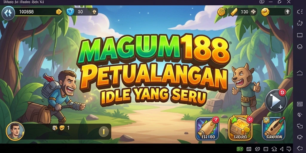 Tampilan gameplay <strong>MAGNUM188</strong> yang menakjubkan dalam mode Idle.