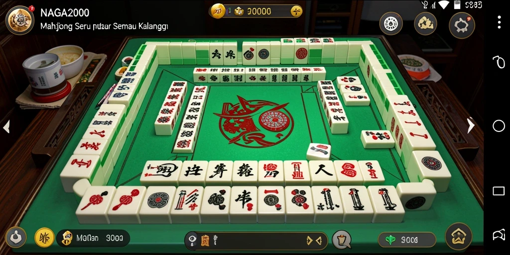 Tangkapan layar gameplay menampilkan keseruan permainan Mahjong.