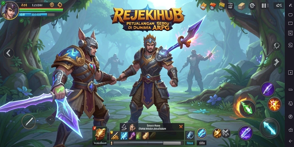 Tangkapan layar aksi seru dalam <strong>REJEKIHUB</strong> yang menampilkan pertempuran karakter.