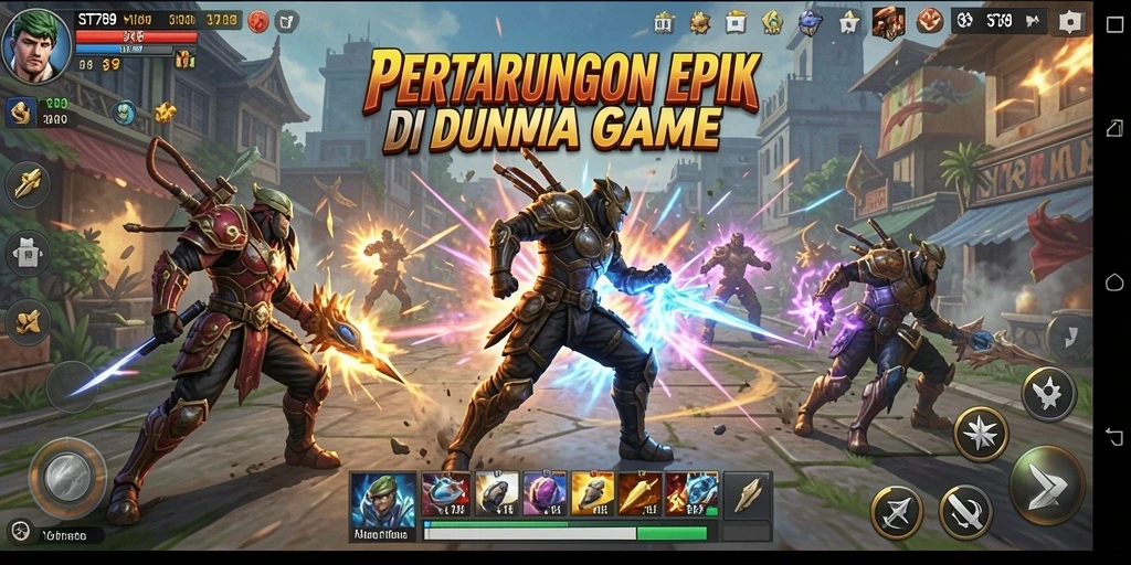 Tampak seru pertarungan antar karakter di ST789.