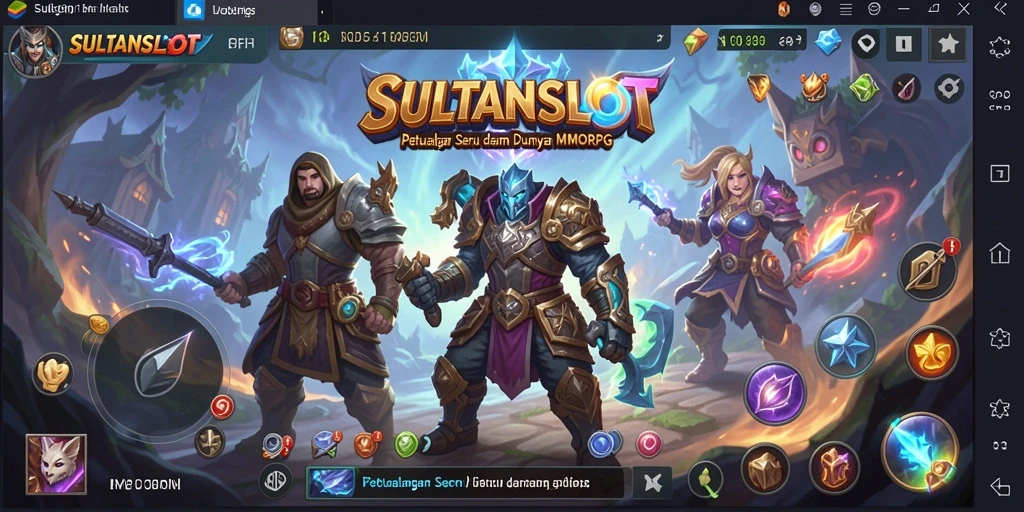 Screenshot gameplay SULTANSLOT yang menampilkan petualangan seru di dunia MMORPG.