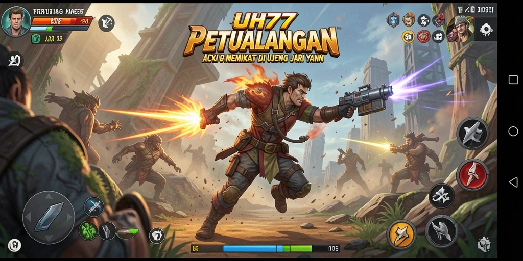 Tampilan gameplay UH77 yang penuh aksi dan menegangkan.