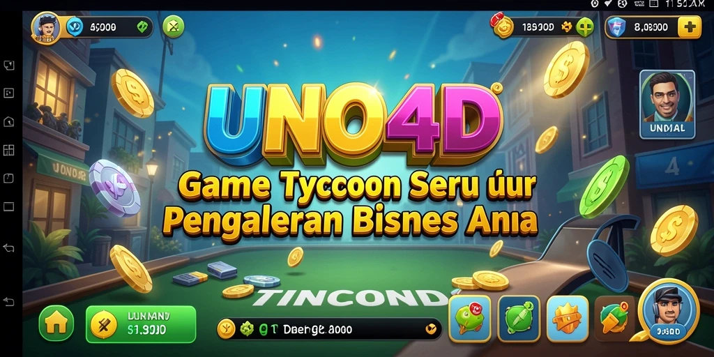 Tampilan gameplay yang menarik dalam game Tycoon UNO4D.