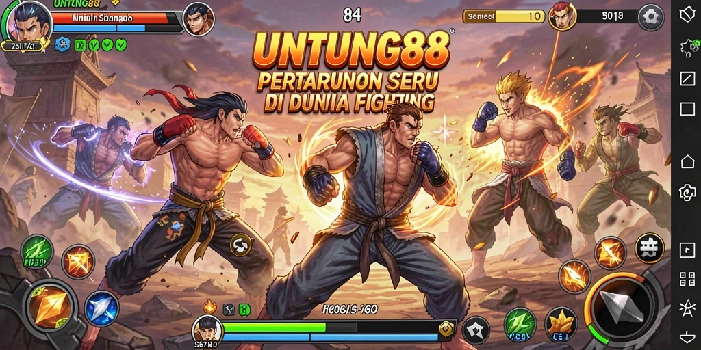 Screenshot UNTUNG88 menampilkan aksi pertarungan yang epik dan seru.