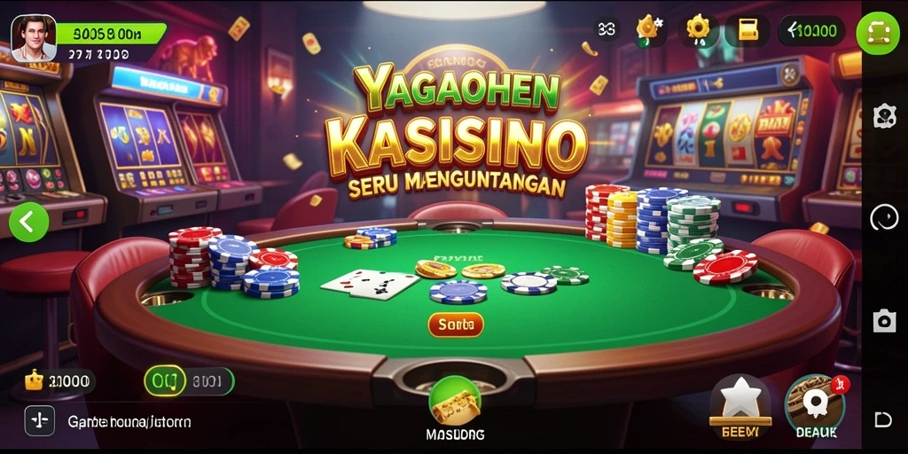Screenshot utama YAGAOHEN menampilkan gameplay Kasino yang menarik.